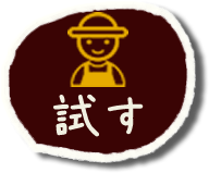 試す